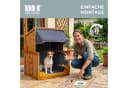 MR.DEKO Haustierstrandkorb Wacholder PE Rattan Bild 4