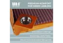 MR.DEKO Haustierstrandkorb Wacholder PE Rattan Beige/Rot mit Sonnenblende Bild 5