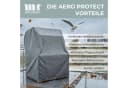 MR.DEKO Strandkorb-Schutzhülle Aero Protect S Atmungsaktiv Dunkelgrau Bild 3