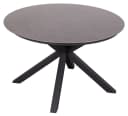 MR.DEKO Gartentisch rund Almeria 120 cm hellgrau Aluminium Bild 2