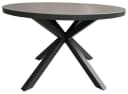 MR.DEKO Gartentisch rund Almeria 120 cm hellgrau Aluminium Bild 3