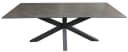 MR.DEKO Gartentisch Almeria Grau Aluminium Keramik Bild 3