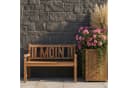 MR.DEKO Gartenbank Teak MOIN 2-Sitzer wetterfest Bild 5