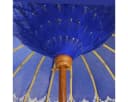 Oriental Galerie Balinesischer Sonnenschirm 180 cm Blau-Silber Handarbeit Bild 4