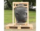 Oriental Galerie Buddha Kopf Dekofigur Lavastein 100 cm Bild 3