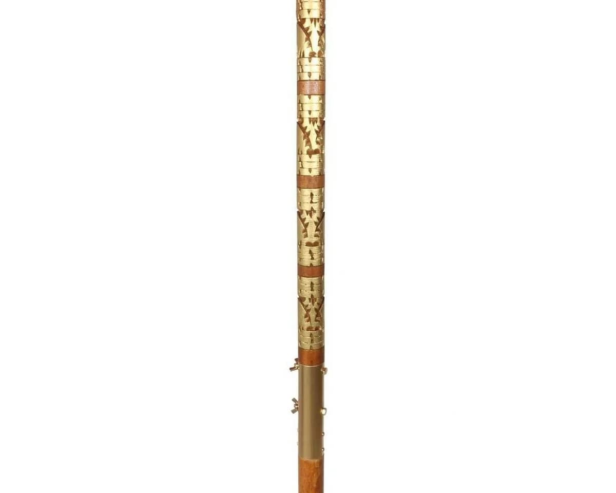 Oriental Galerie Bali-Sonnenschirm 130 cm Ø Weiß Gold - Bild 4