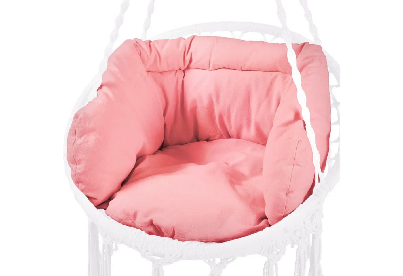 SVITA Sitzauflage für Hängesessel Rosa Leinen-Mischung - Bild 2