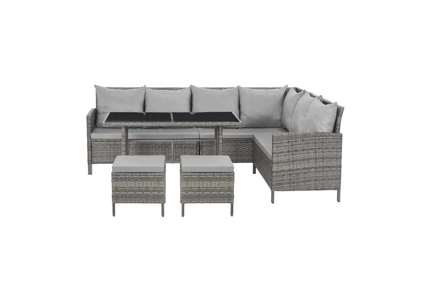 SVITA Gartenlounge-Set MADISON 2-tlg. Lounge mit Tisch Polyrattan - Bild 4