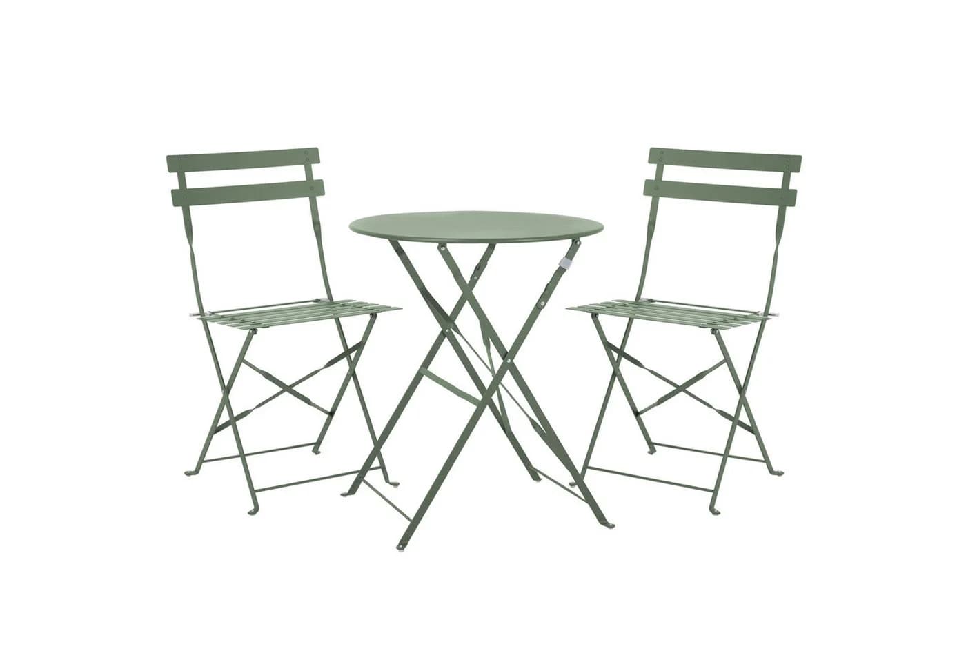 SVITA Balkonset BERLIN 3-tlg. Bistro-Set Mint Klappbar - Bild 2