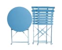 SVITA Bistro-Set BERLIN 3-tlg. Blau Klappbar Bild 1
