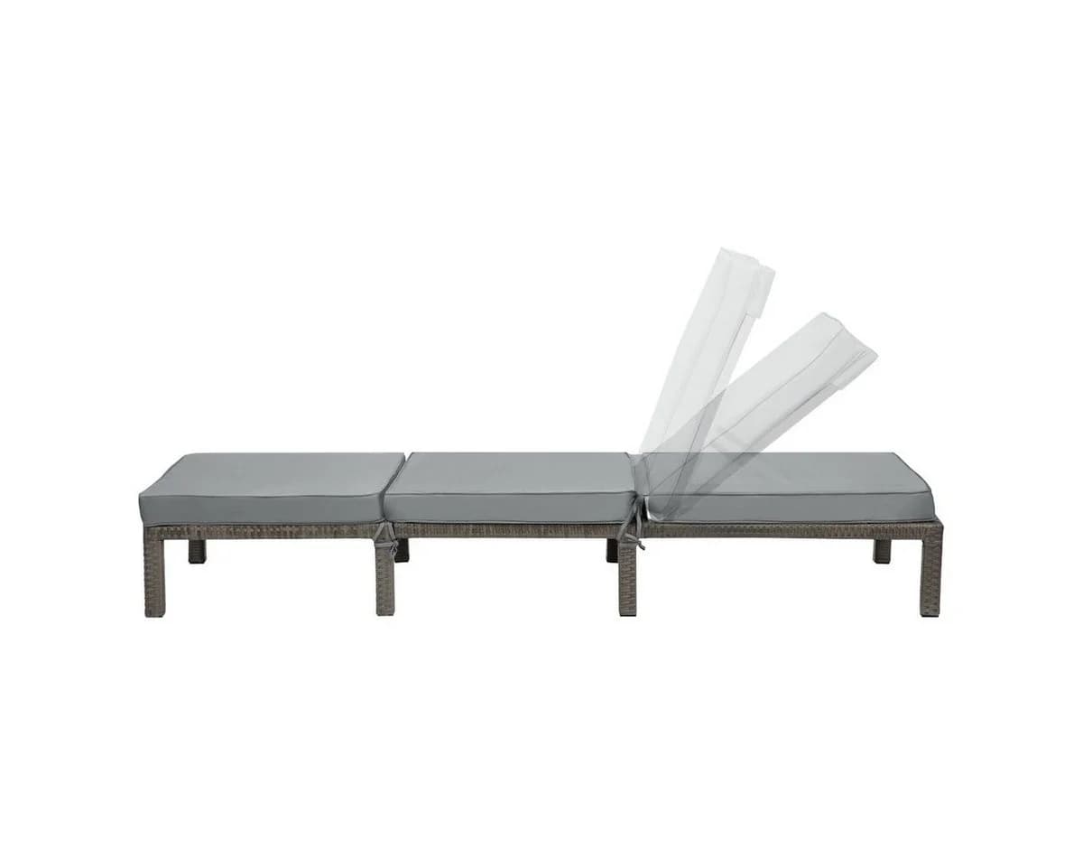 SVITA PEACH Gartenliege Polyrattan 5-fach verstellbar - Bild 4