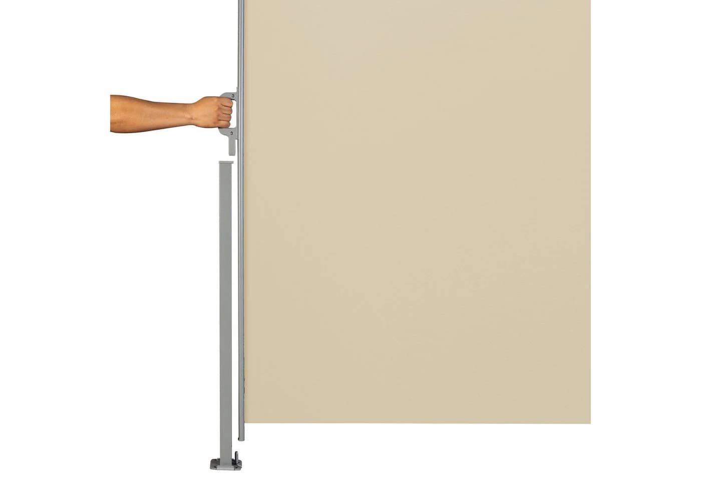 SVITA Seitenmarkise ausziehbar Beige UV50+ Sichtschutz - Bild 4