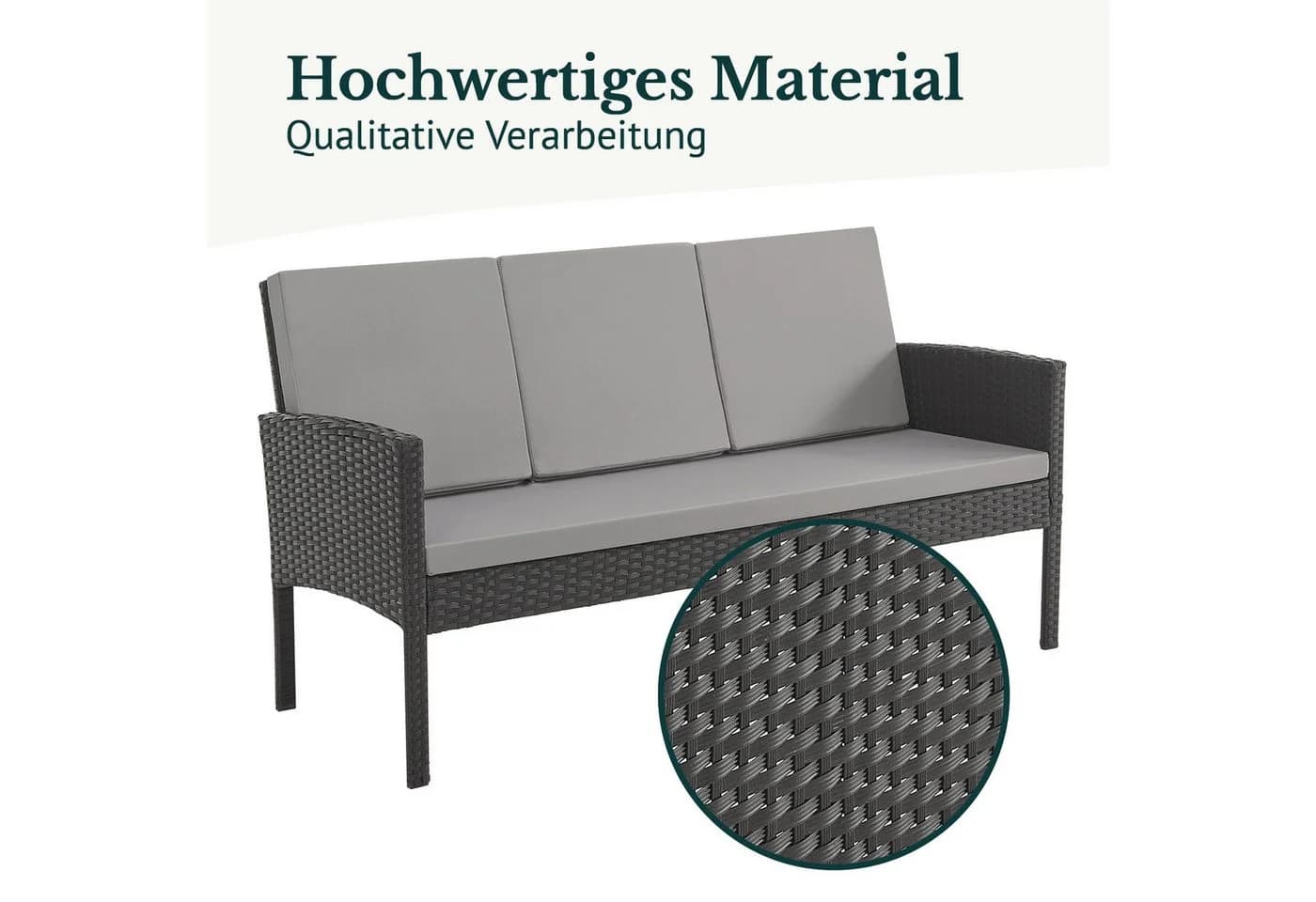 SVITA Gartenlounge-Set DENVER Rattan - Bild 4