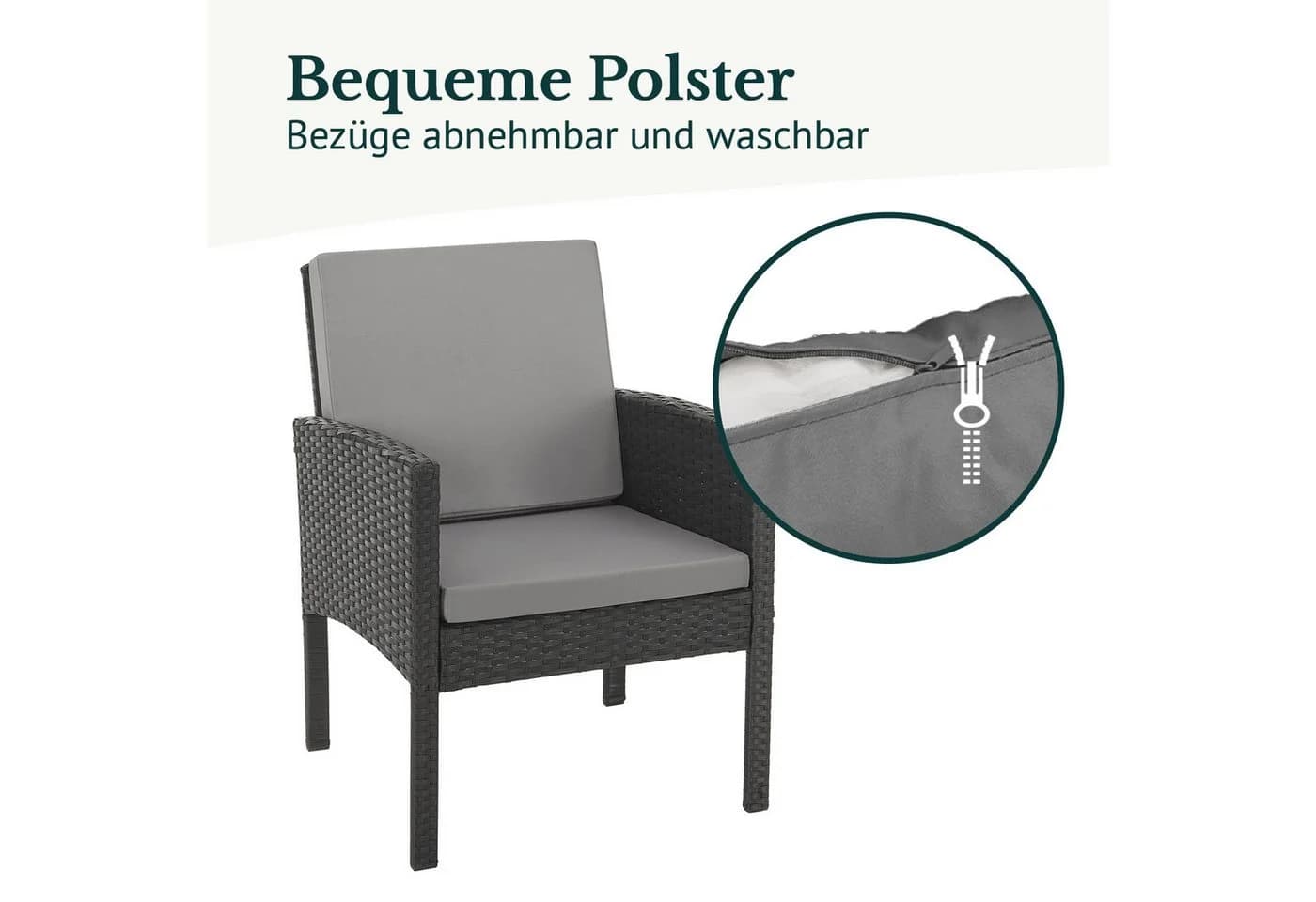 SVITA Gartenlounge-Set DENVER Rattan - Bild 5
