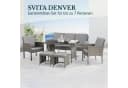SVITA Gartenlounge-Set DENVER 6-tlg. Rattan Essgruppe Bild 1