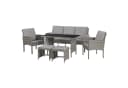 SVITA Gartenlounge-Set DENVER 6-tlg. Rattan Essgruppe Bild 2
