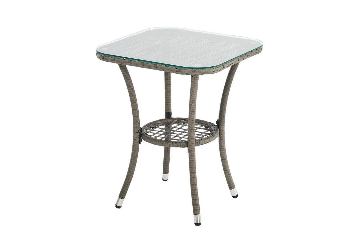 SVITA Balkonset BROOKLYN BISTRO Grau 3-tlg. Polyrattan mit Kissen - Bild 4