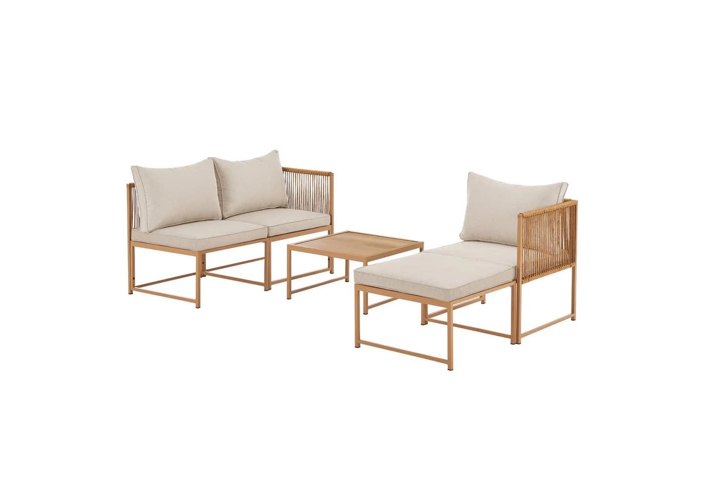 SVITA Gartenlounge-Set DETROIT Modular Beige - Bild 5