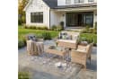 SVITA Sitzgruppe BROOKLYN 4-tlg. Gartenlounge Beige Polyrattan Bild 1
