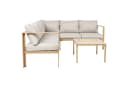 SVITA Gartenlounge-Set MISSOURI 4-tlg. Beige Verzinkter Stahl mit Glasplatte Bild 5