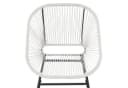 SVITA Balkonset TULUM 3-teilig Weiß Polyrattan mit Tisch Bild 5