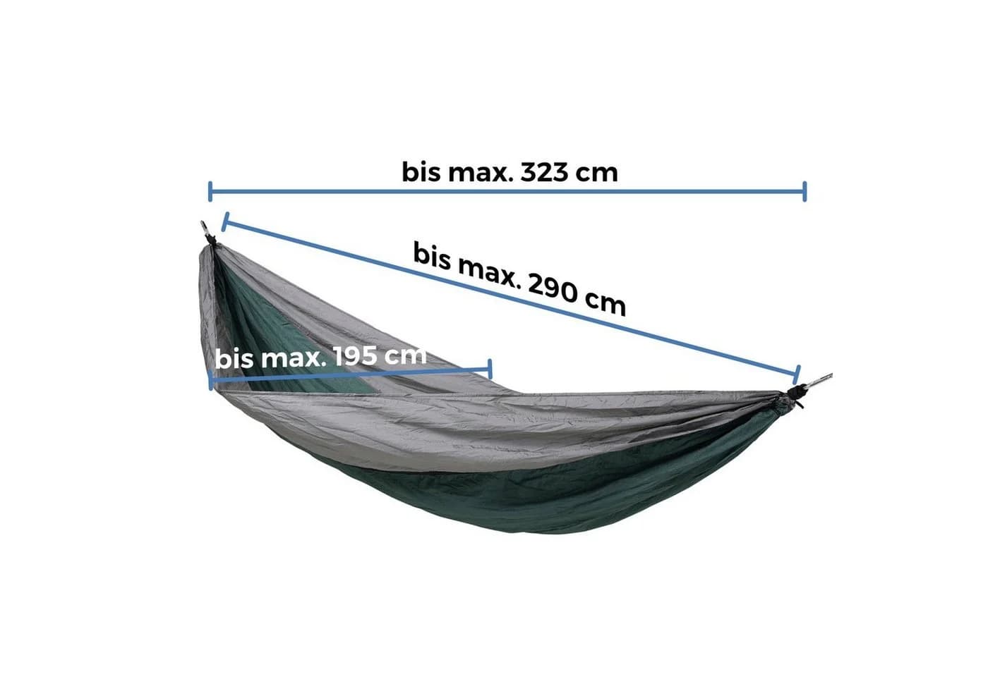Hängematte aus Fallschirmnylon - Minimalistisch und Outdoor-tauglich - Bild 5