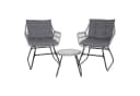SVITA Balkonset AMALFI Rattan Outdoor Sitzgruppe Hellgrau Bild 2