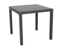 SVITA Gartentisch Aluminium Glasplatte Grau Bild 1