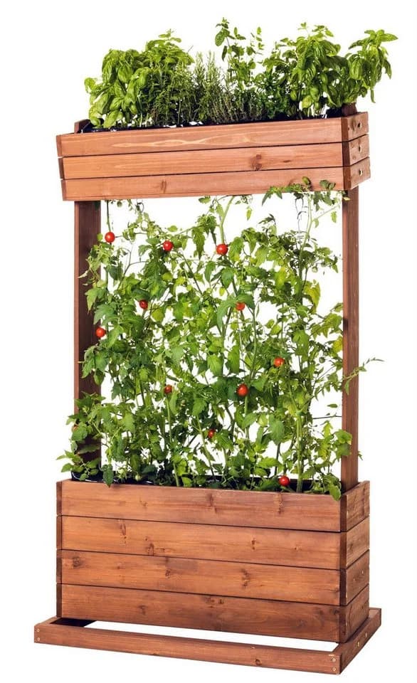 matrasa Hochbeet mit Rankseilen CUBE 2 Vertikales Beet für Terrasse Balkon & Garten - Bild 2