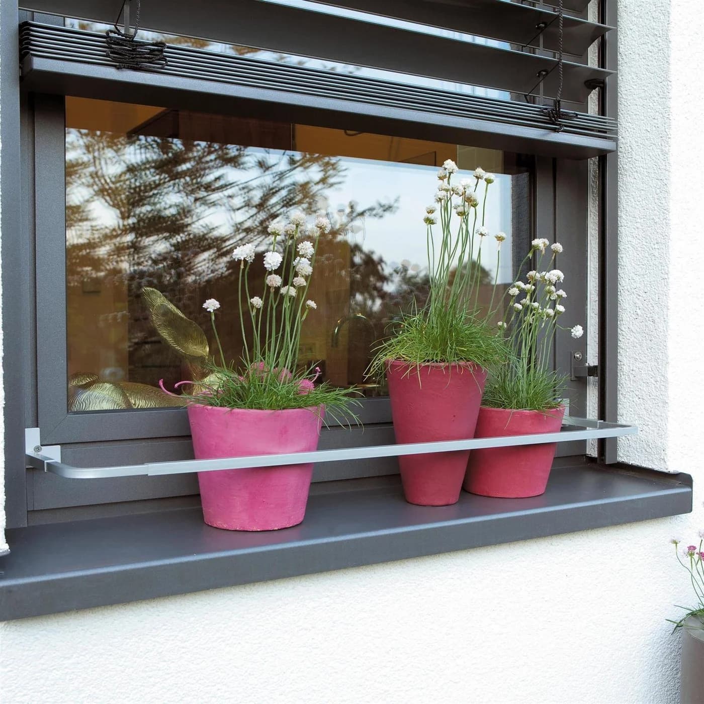 matrasa Blumenkastenhalter FLORA Silber Aluminium Verstellbar - Bild 3