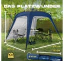 Lumaland Pavillon 2,5x2,5m Blau Pop-up Partyzelt Bild 1