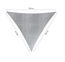 Lumaland Sonnensegel Dreieckig Grau 3x3x3m HDPE UV-Schutz Bild 3