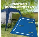 Lumaland Pavillon Seitenwand Blau - Wetterfest & Wasserabweisend Bild 1