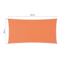 Lumaland Sonnensegel Rechteckig 2x4 m Orange UV-Schutz Wetterfest Bild 1
