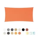 Lumaland Sonnensegel Rechteckig 2x4 m Orange UV-Schutz Wetterfest Bild 2