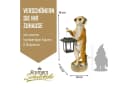 Kremers Schatzkiste Erdmännchen Eddy Gartenfigur mit Solarlaterne Bild 3