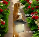 Kremers Schatzkiste Erdmännchen Eddy Gartenfigur mit Solarlaterne Bild 5
