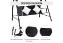 Outsunny Hollywoodschaukel 3-Sitzer Schwarz mit Kissen Bild 5