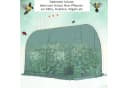 Outsunny Foliengewächshaus mit Fenster, Grün Bild 5