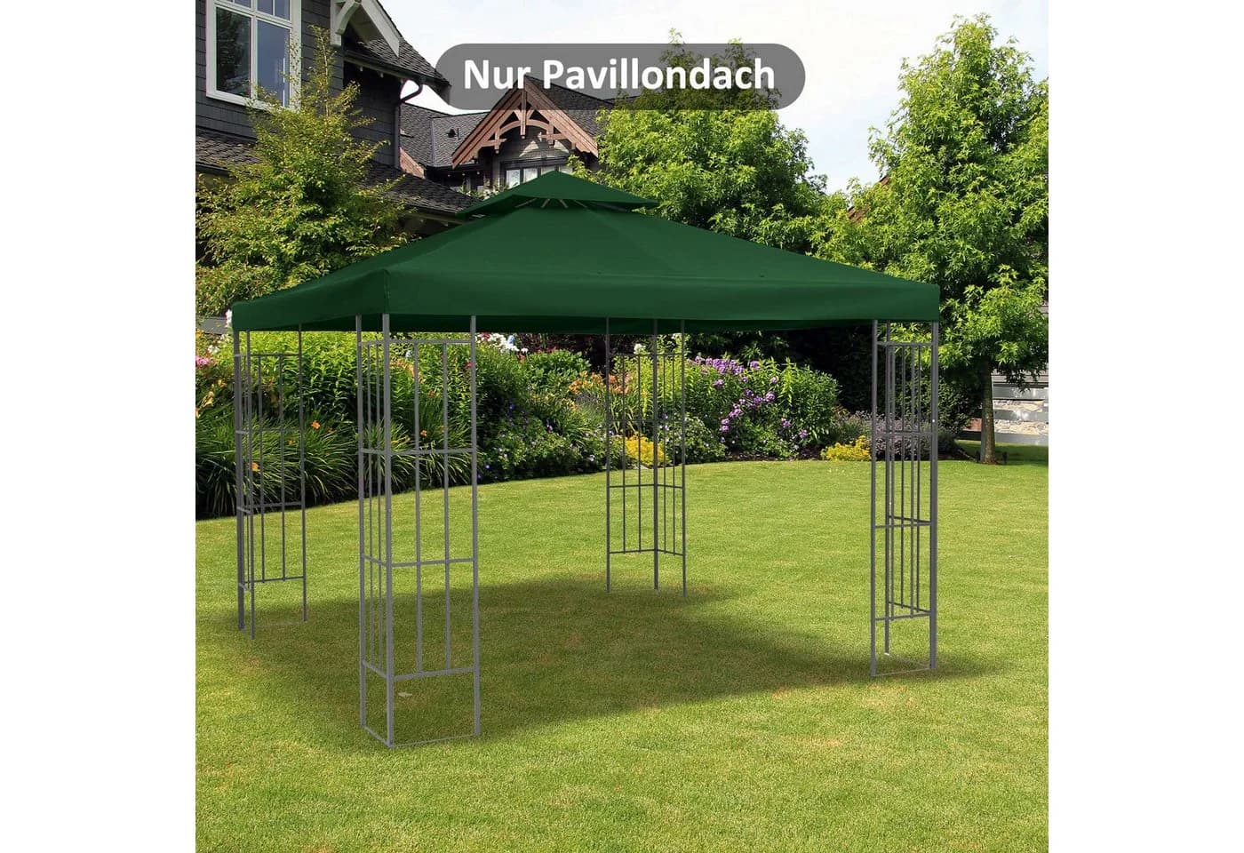 Outsunny Pavillon-Ersatzdach 3x3 m Grün Polyester - Bild 2