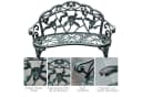 Outsunny Gartenbank 2-Sitzer Antik Grün Metall Bild 5