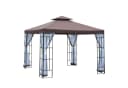 Outsunny Gartenpavillon mit Doppeldach Wasserabweisend Bild 2