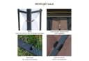 Outsunny Gartenpavillon mit Doppeldach Wasserabweisend Bild 5
