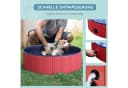 PawHut Hundepool Schwimmbad Rot Faltbar Bild 4