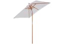 Outsunny Sonnenschirm Knickbar Cremeweiß 200x150 cm Bild 1