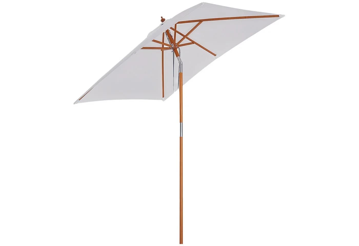 Outsunny Sonnenschirm Knickbar Cremeweiß 200x150 cm