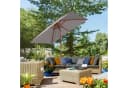 Outsunny Sonnenschirm 200x150 cm rechteckig Strandschirm 3-stufig einstellbar Bild 2