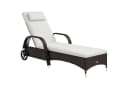 Outsunny Sonnenliege Polyrattan Metall Polyester Bild 1