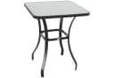 Outsunny Beistelltisch Hartglas Metall Schwarz Modern Bild 1