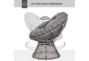 Outsunny Papasansessel Grau mit abnehmbarem Polster & 360°-Drehfunktion Bild 4